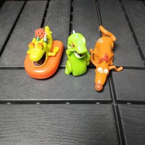 Vintage 1998 Burger King Kids Club Rugrats Toys Spike Reptar Tommy 90s -ZC